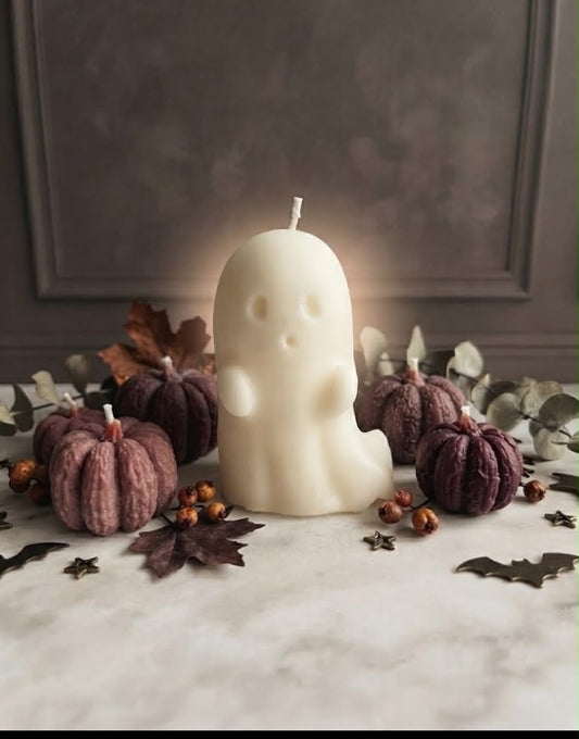 Halloween Spookje Geurkaars β Handgemaakte Decoratie Kaars