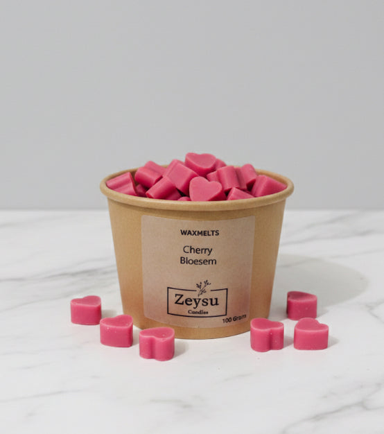 Waxmelts in hartjesvorm- Cherry Bloesem