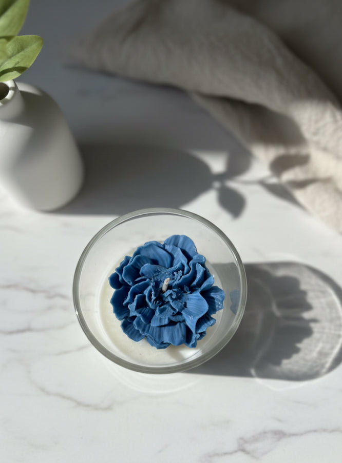 Geurkaars Vanille Tonka Blauw