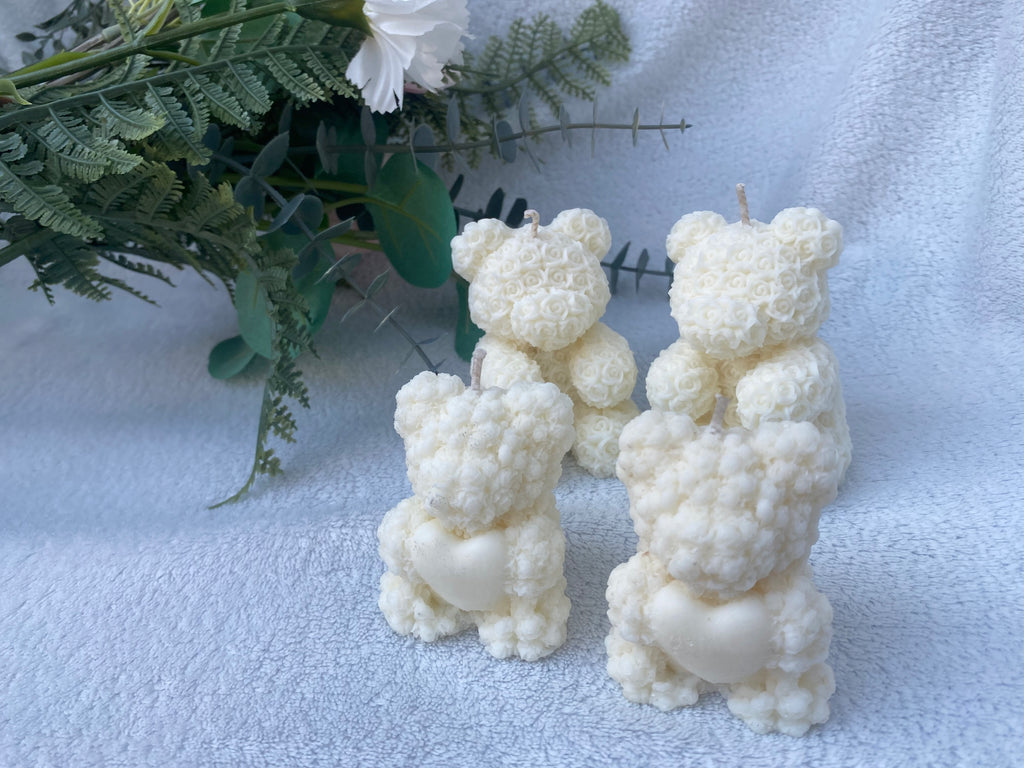 Kleine beer kaars hartje