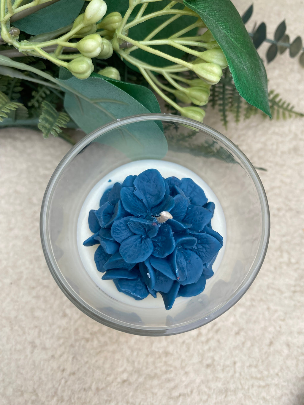 Geurkaars Vanille Tonka Blauw