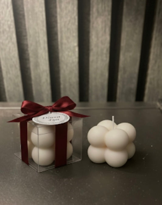 Bubbel kaars bedankje