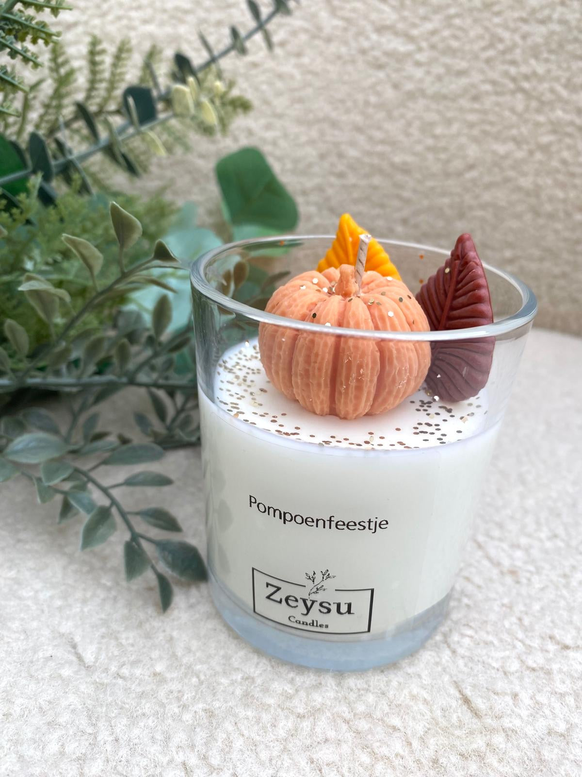 Pompoen geurkaars