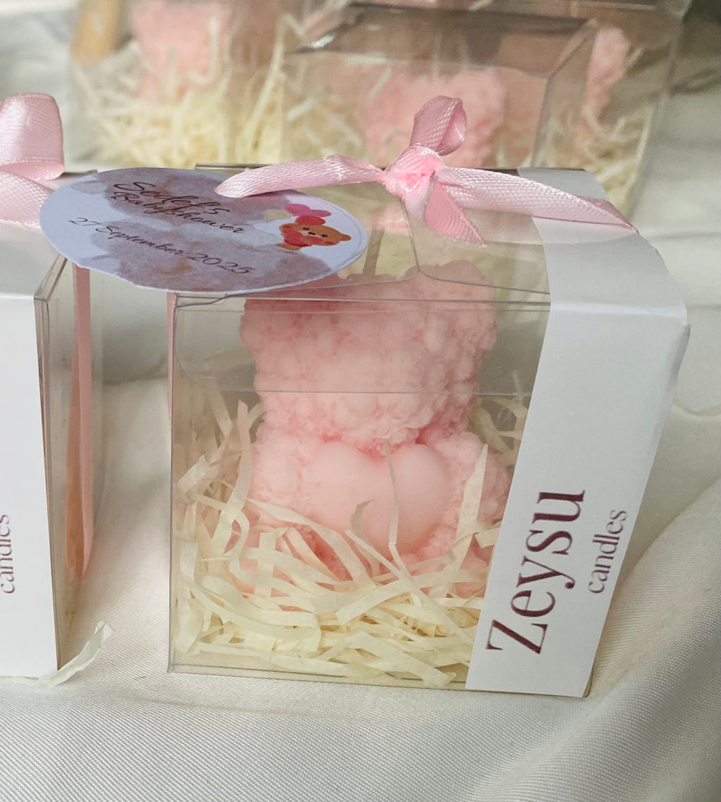 Kleine beer kaars hartje