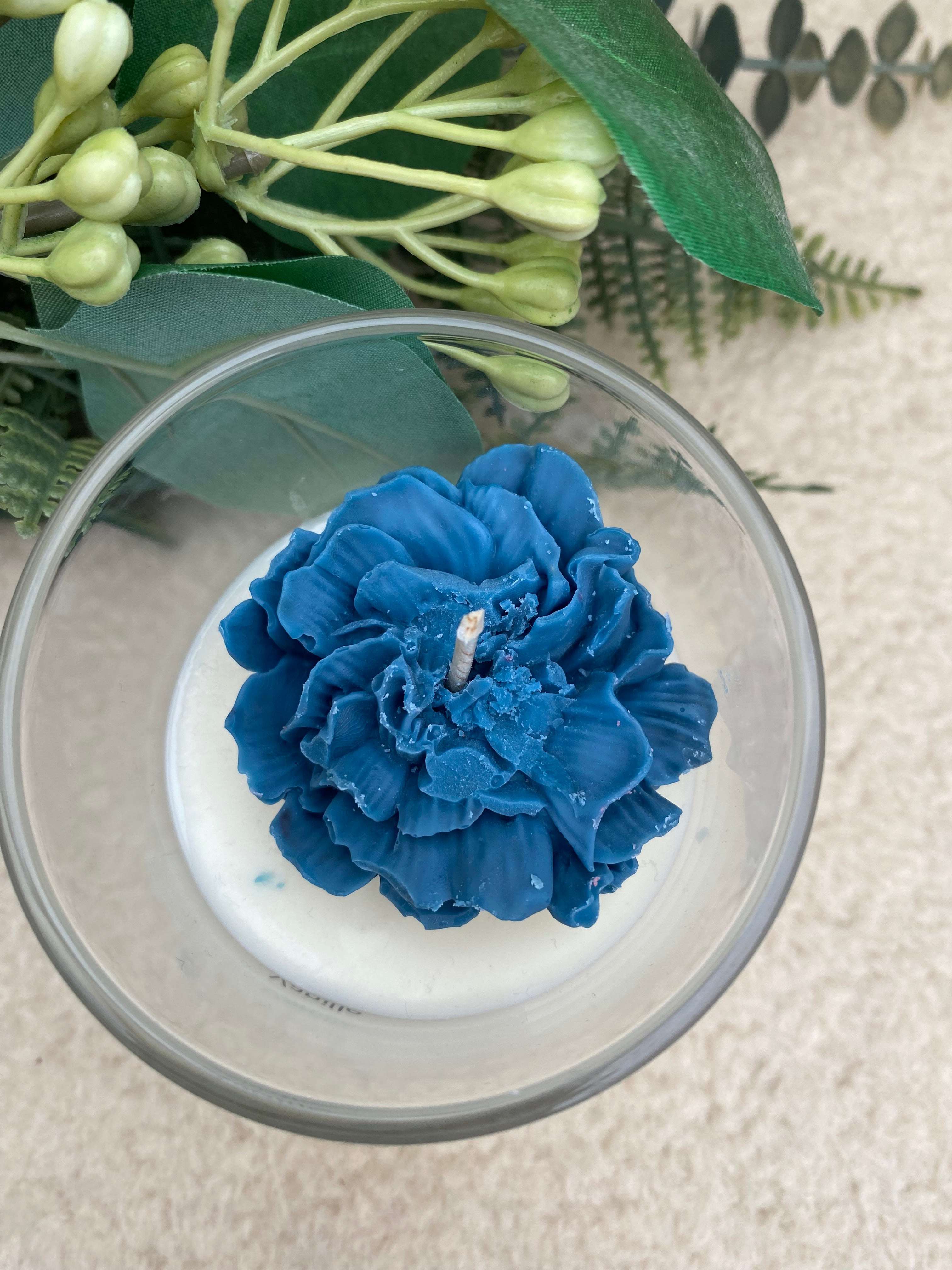 Geurkaars Vanille Tonka Blauw