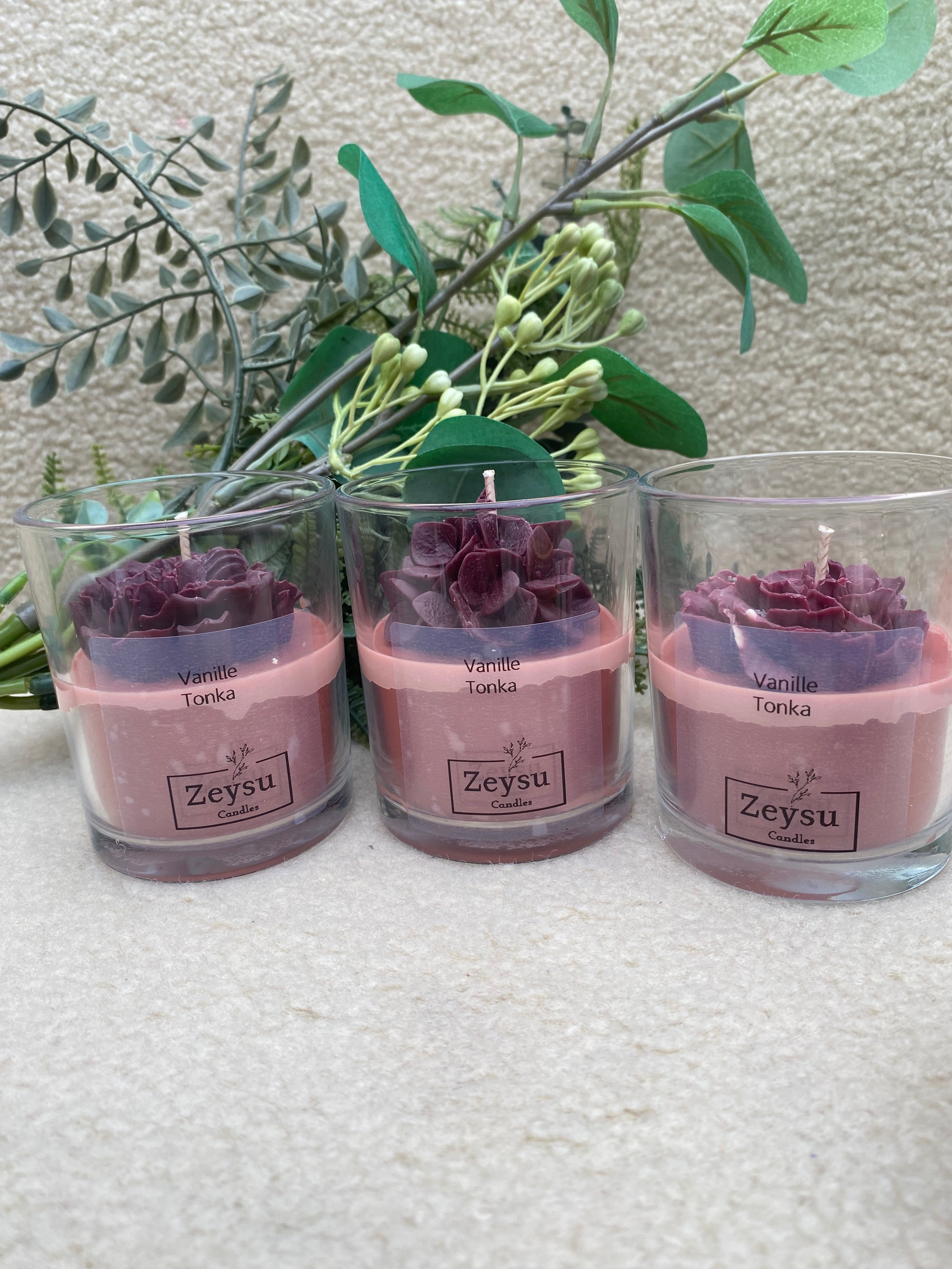 Geurkaars Vanille Tonka Terracotta