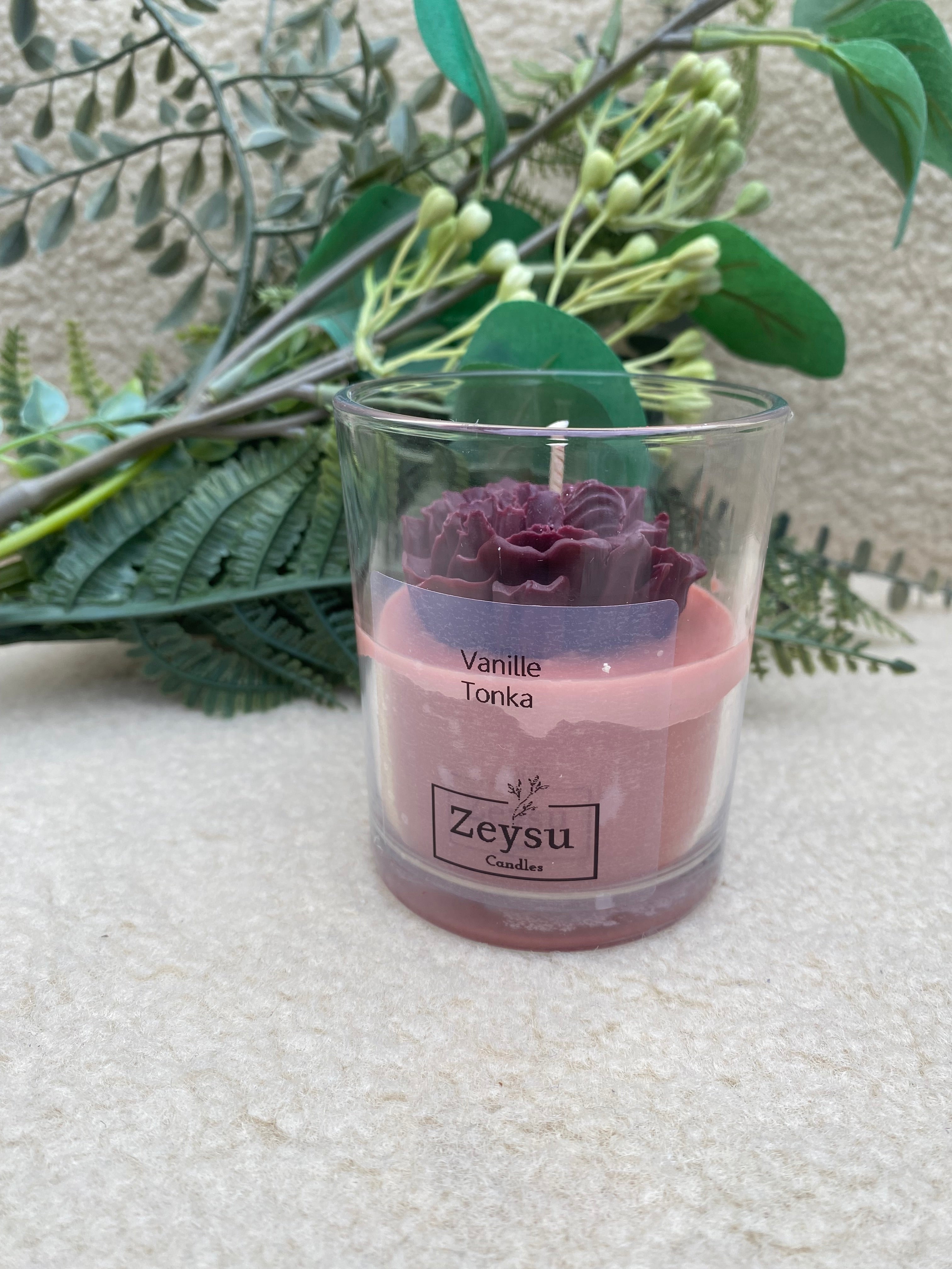 Geurkaars Vanille Tonka Terracotta