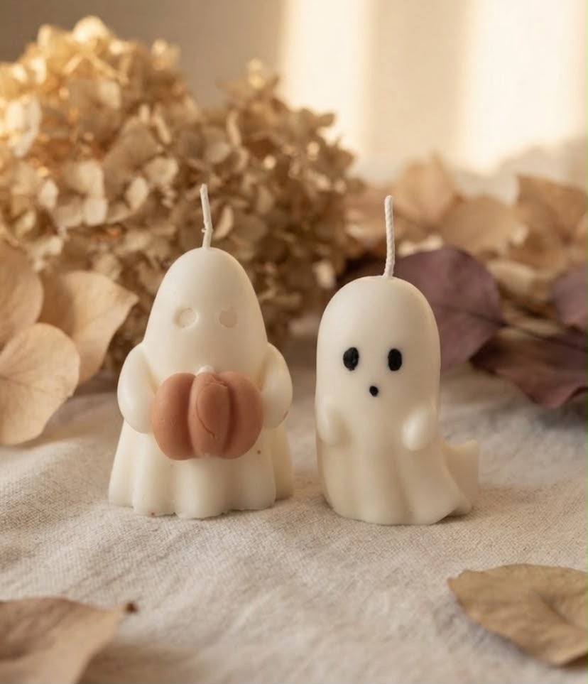 Halloween Spookje Geurkaars – Handgemaakte Decoratie Kaars