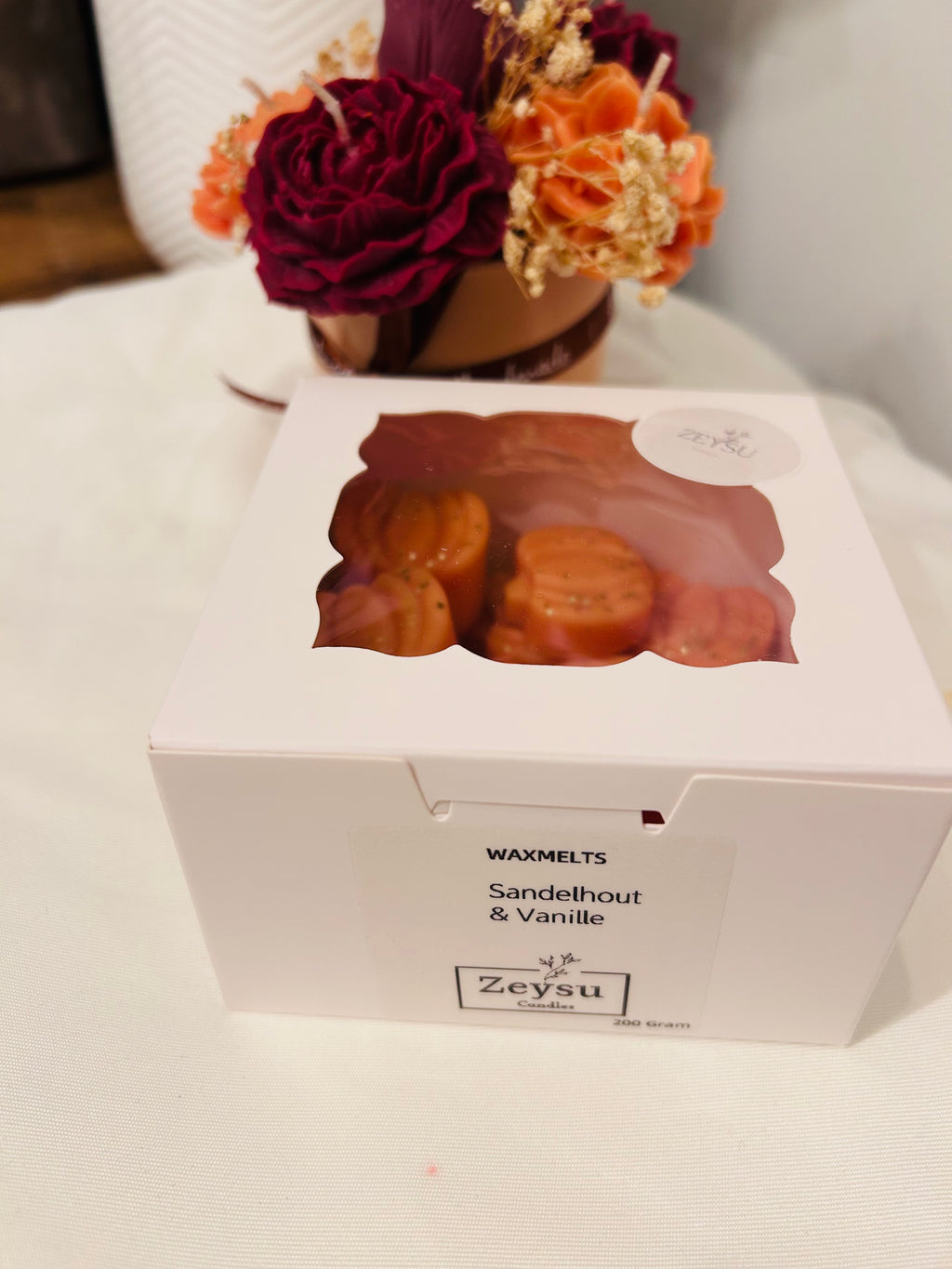 Waxmelts in pompoenvorm- Sandelhout & Vanille 200 gram