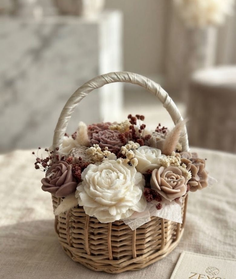 Kaarsen boeket- Velvet Rose
