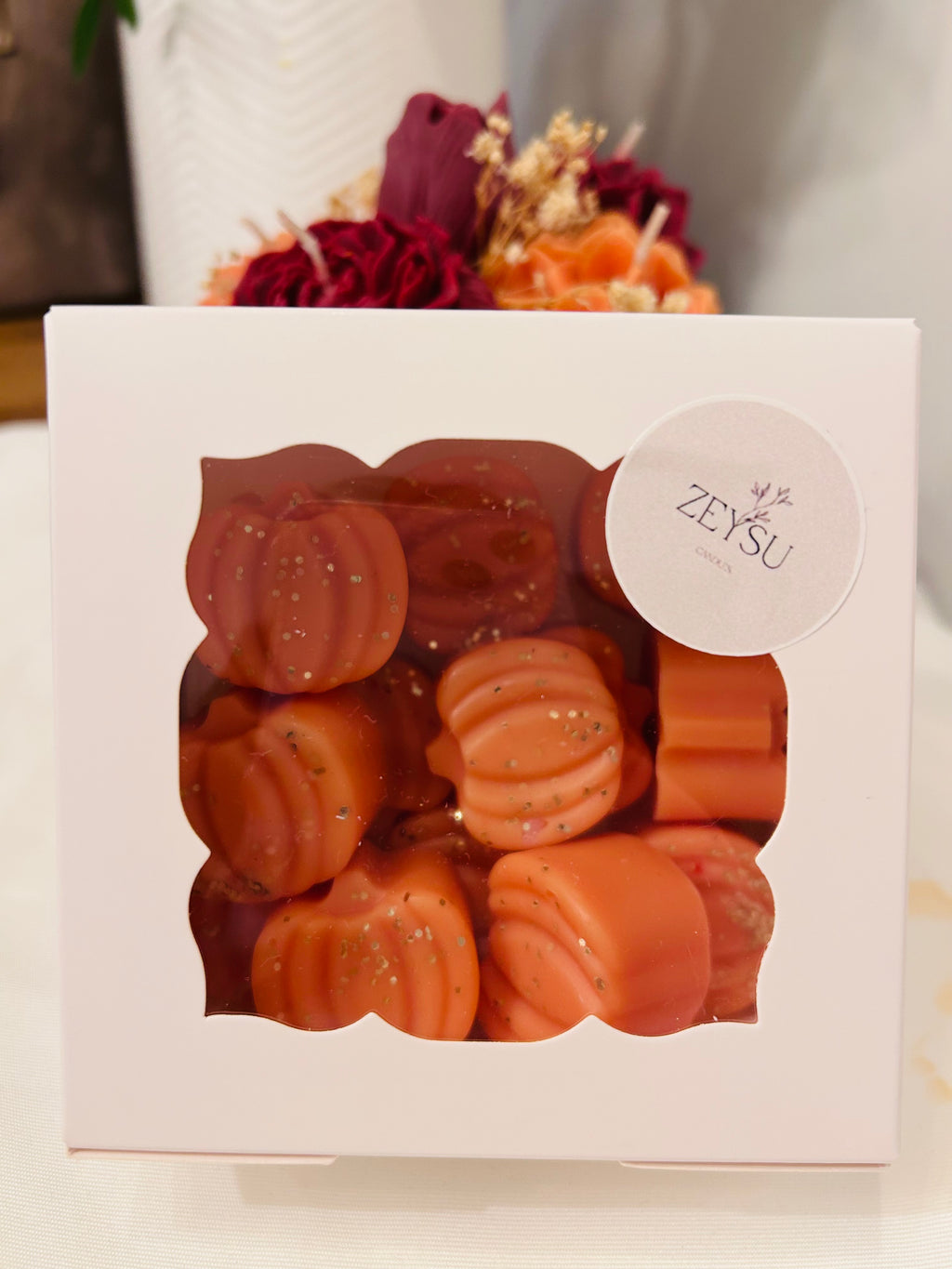 Waxmelts in pompoenvorm- Sandelhout & Vanille 200 gram