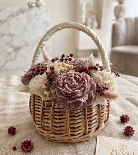 Kaarsen boeket- Velvet Rose